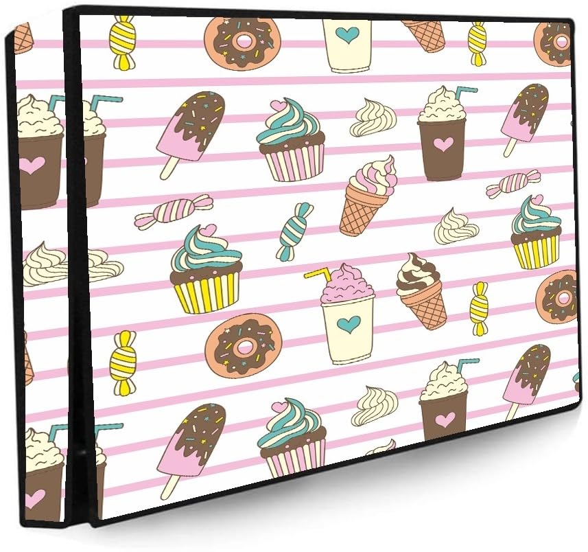 WACKY 50 Inch Smart LED TV Cover PVC Waterproof Printed With Transparent Polythene Layer Compatible for Sony, Mi, Kodak and Samsang Smart LED TV - LED_50-Ice-Crem_P1