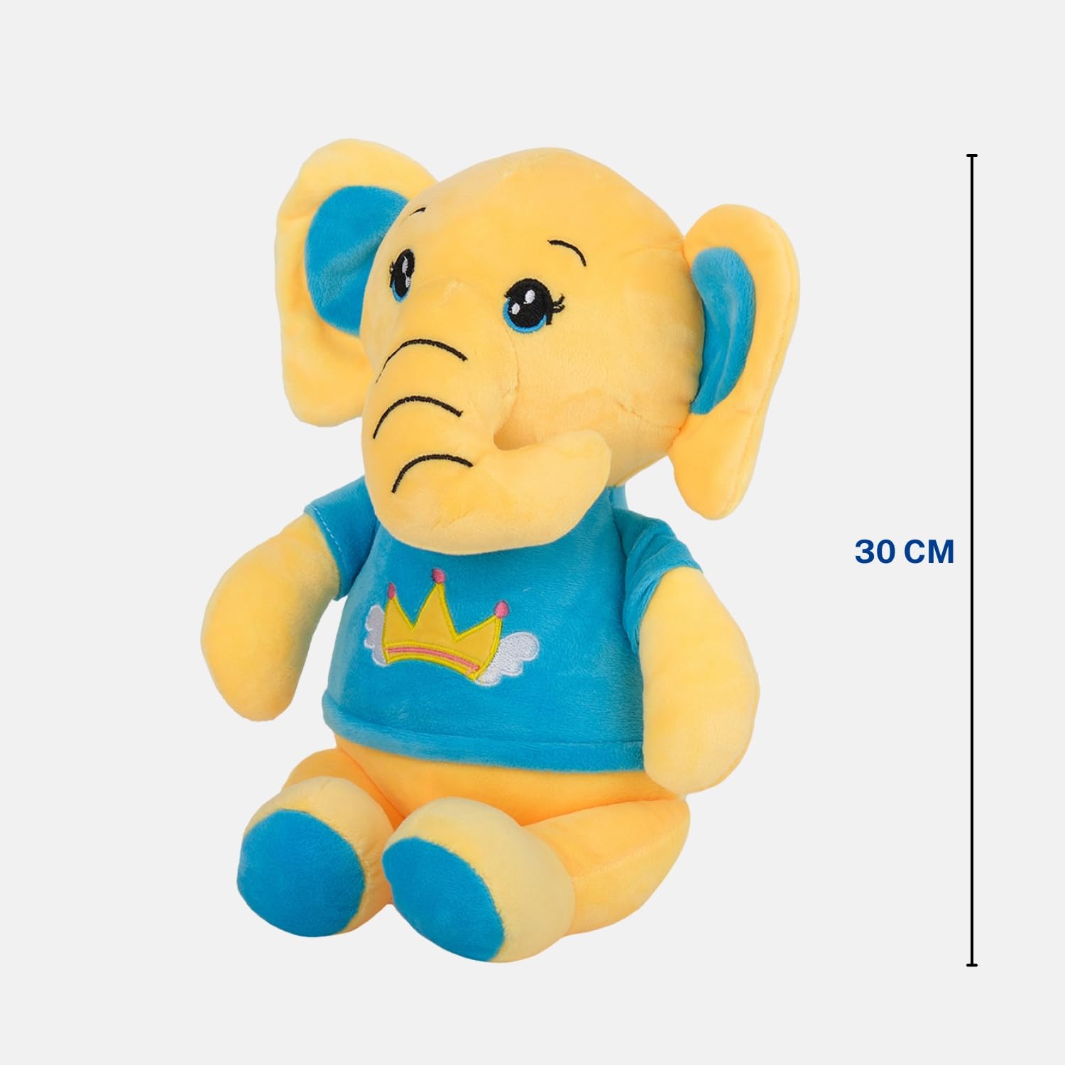 Dukiekooky Cute Elephant Plush Toy|Soft Stuffed Animal|for Boys & Girls | Ideal for Gifting & Special Occasions | Hight- 25 CM 1