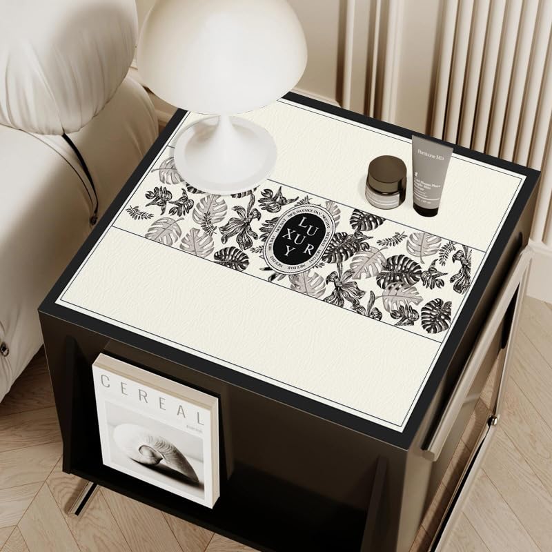 Funda Lavadora Hojas Negras Cubierta Para Lavadora Funda Universal Para Lavadora,Antideslizante Fundas Para Lavadoras,Para Lavadora, Secadora, Baños, Cocina,Frigorífico50*60Cm