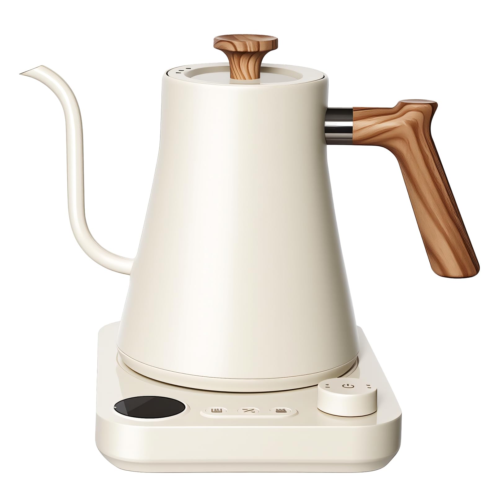 Photo 1 of Gooseneck Electric Kettle with Temperature Control, 0.9L Pour Over Coffee Kettle, 1200W Fast Boil, Stainless Steel Interior, Auto Shut-Off & Boil-Dry Protection, for Coffee and Tea (beige)
