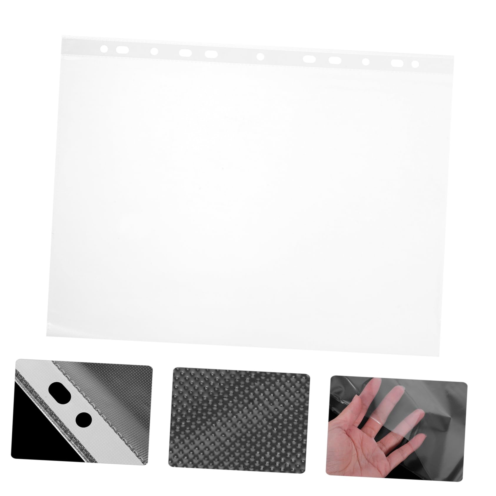 WOONEKY Porte-dossard Transparent en PVC Étanche 100 Pièces Paquet D'affichage pour Dossard De Course pour Événements Pratique pour Entraîneurs Et Arbitres