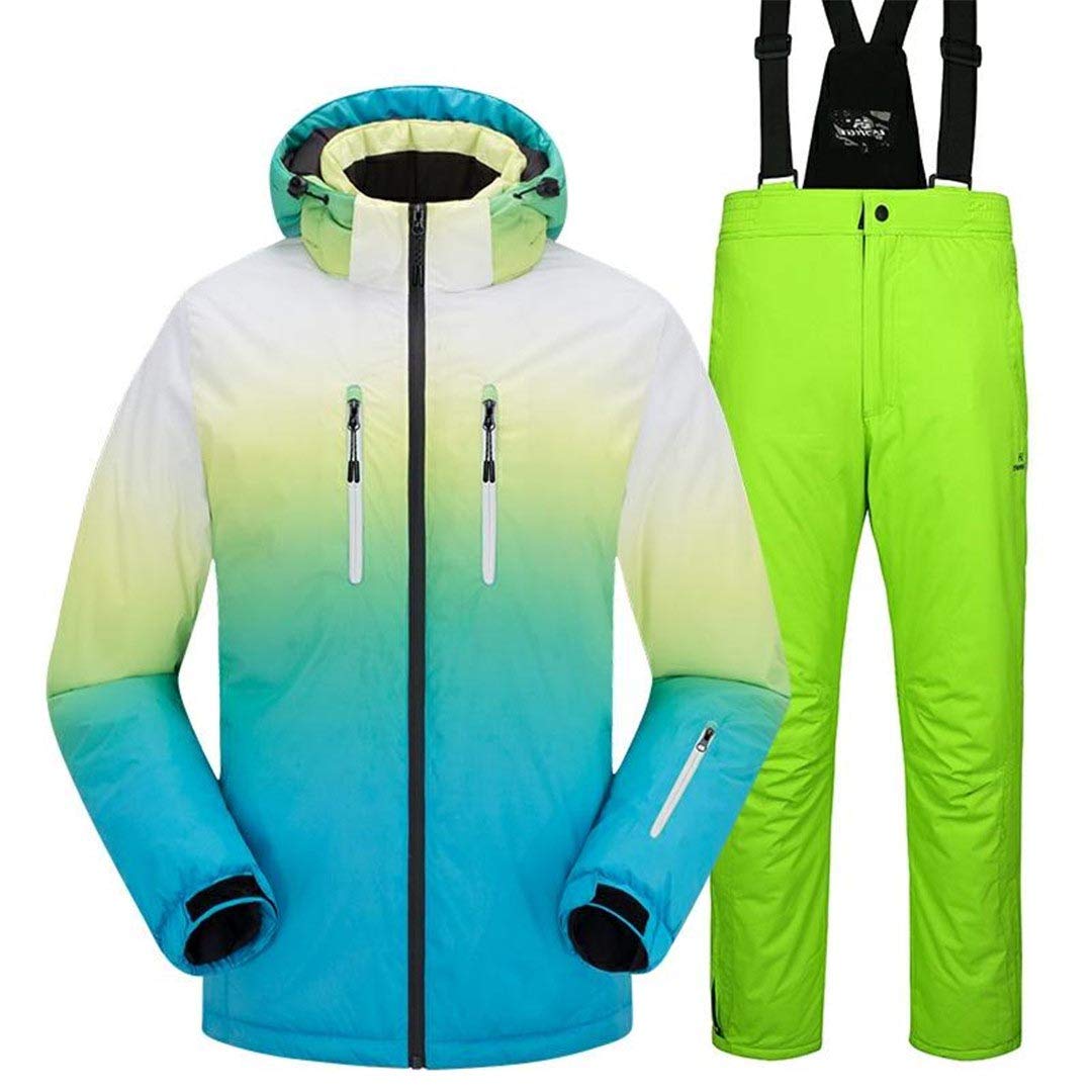 Saeohnssty Unisex wodoodporna wiatroszczelna narciarstwo snowboard śnieg outdoorowa kurtka spodnie zestaw AS PHOTO7 L