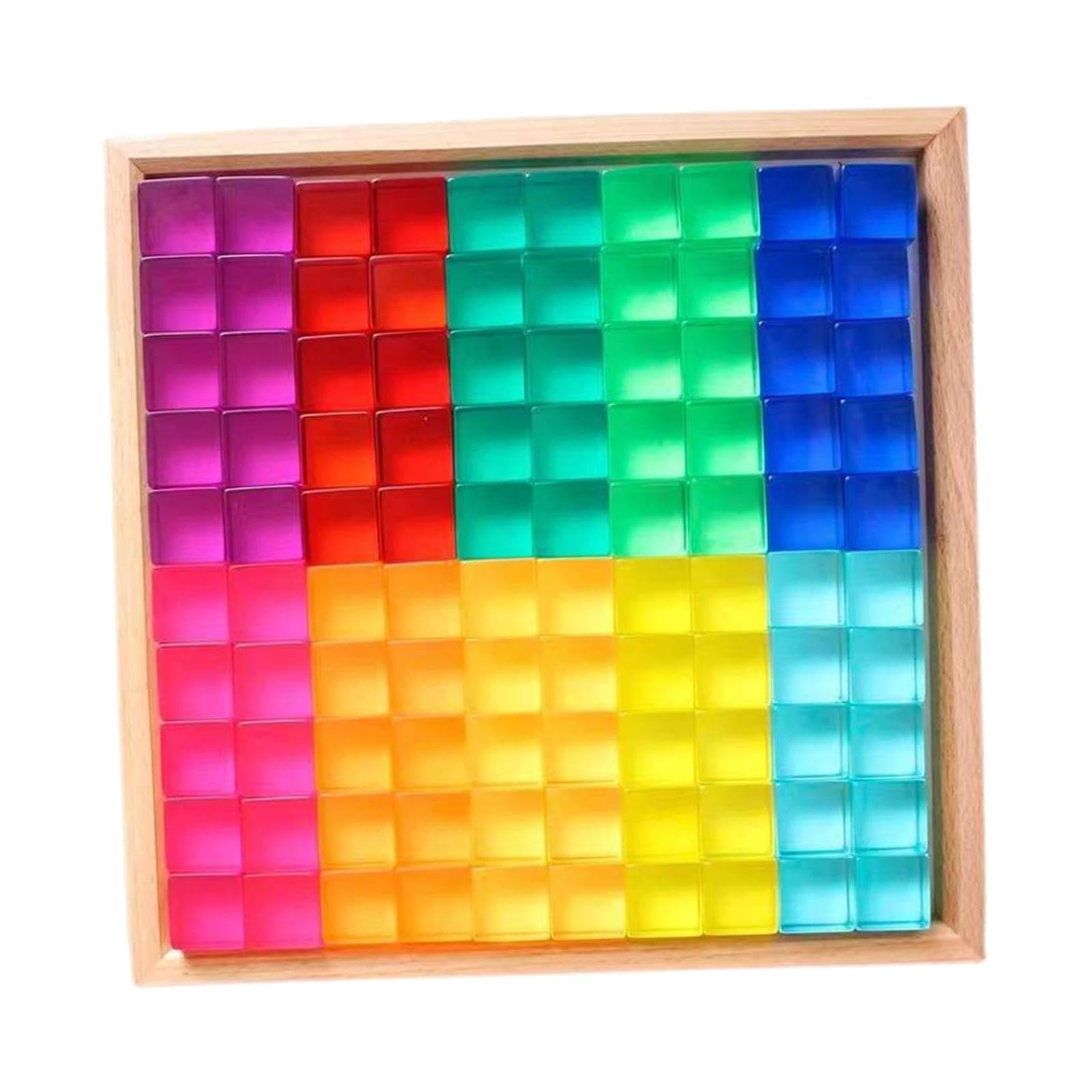Set di Blocchi da Costruzione Colorati per Bambini, Cubi Impilabili in Resina, Giocattolo Educativo, Idea Regalo