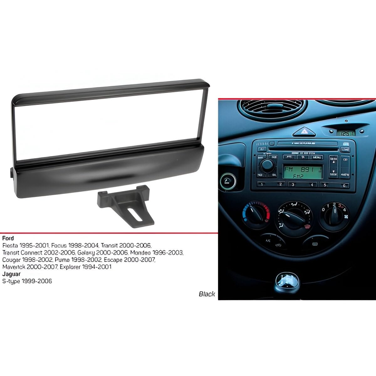 1 DIN Pocket Car Stereo Adapter - Fills 58mm Hole, Space Reducer Or Cover For Small Items