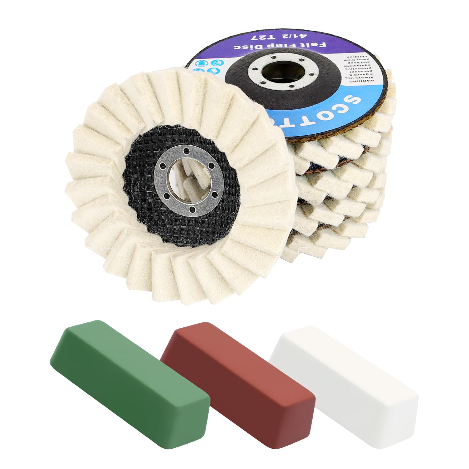SCOTTCHEN Wool Polishing Discs - Mirror Finish -9