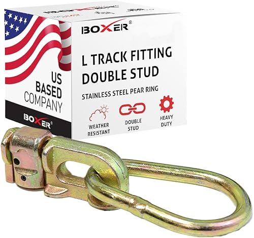 Boxer Paquete de 20 Anillo de pera doble con ajuste de riel L Accesorio L de 5,000 libras