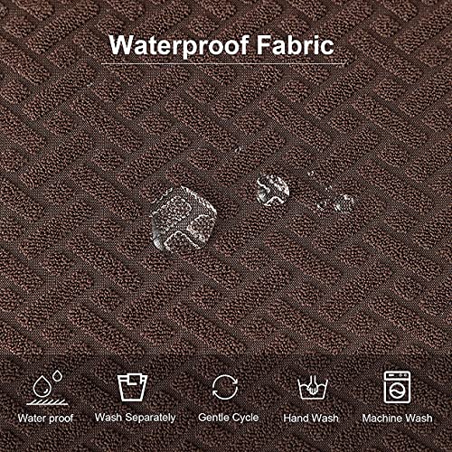 LANSHENG Waterproof Dining Chair Seat Covers Set of 4, Stretch Chair Seat Covers - Image 2