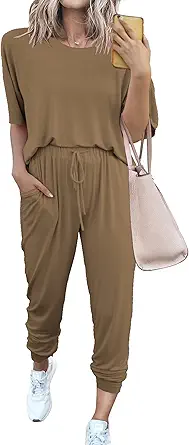 PRETTYGARDEN Women's Two Piece Sets 2025 Summer Spring Jogger Pants Travel Vacation Lounge Outfits Airplane Matching Clothes