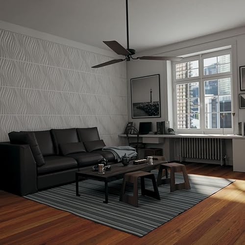 Miniatura 10 de Ekena Millwork WP20X20BWWH 19 5/8 pulgadas de ancho x 19 5/8 pulgadas de alto Billow EnduraWall Decorativo 3D Panel de pared cubre 2.67 pies