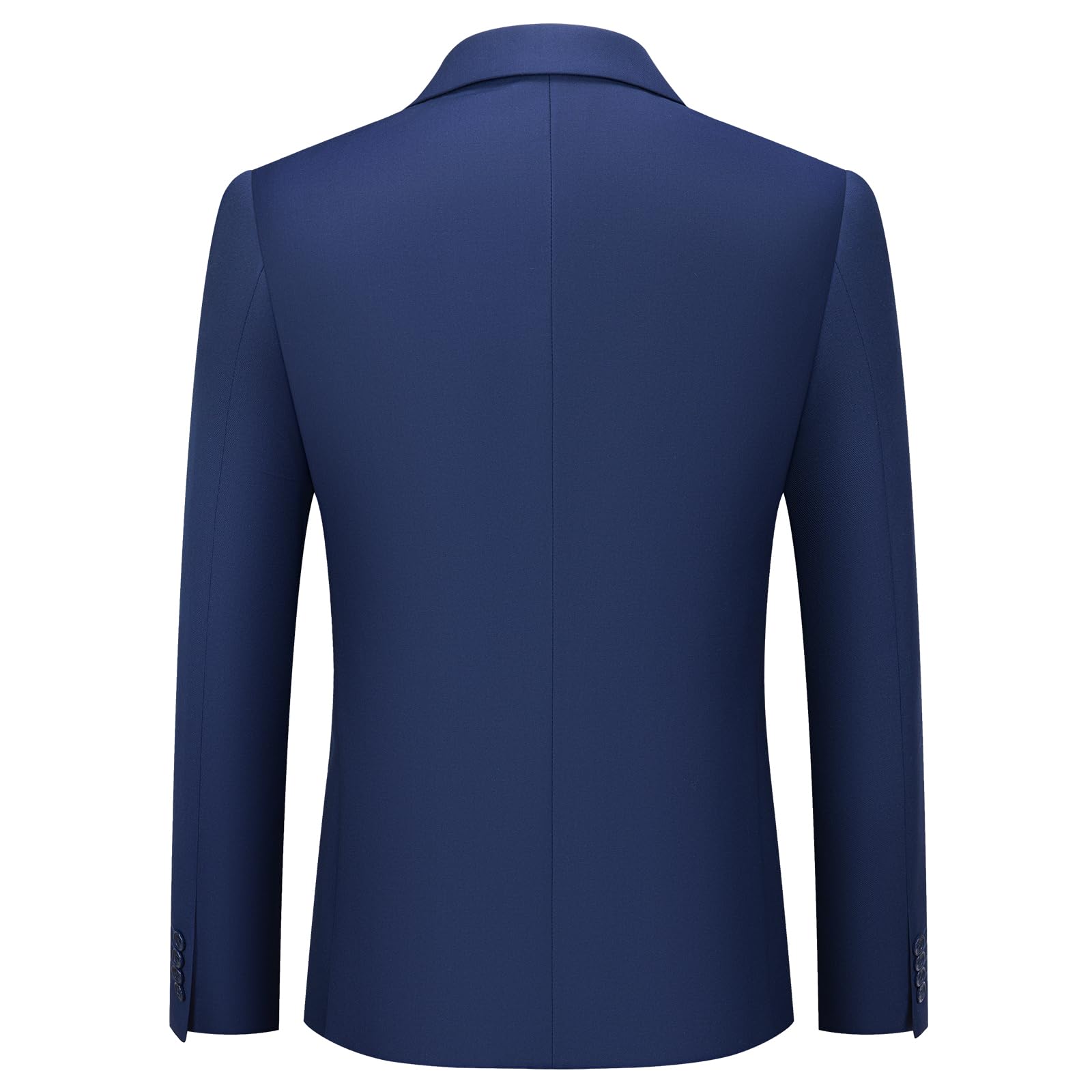 Blazer Homme Slim Fit Veste de Costume à 2 Boutons Couleur Unie Veston Classqiue Mariage d'affaires