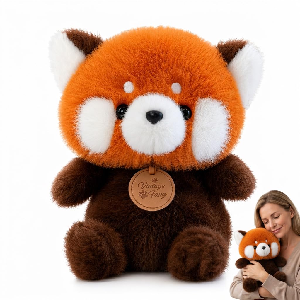 WaaRiuQ 1Pcs Red Panda Teddy 23cm, Panda Teddy, Red Panda Plush