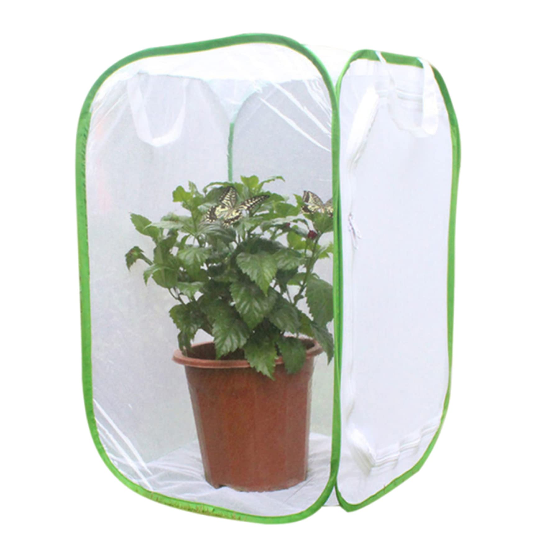 Yeory Butfly reproduisant Net Pliage Habitat Habitat Cage de Papillon Blanc Cage de Papillon pour Enfants Garden Science Education Tool 40x40x60cm, Cage Papillon