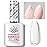 BORN PRETTY Builder Gel for Nails, 8-in-1 Milky White Clear Builder Nail Gel for Nail Apex and Gel Extension Strengthener, Nail GLue Gel Hard Gel Base Rhinestone Nail Glue Gel in a Bottle 15ml