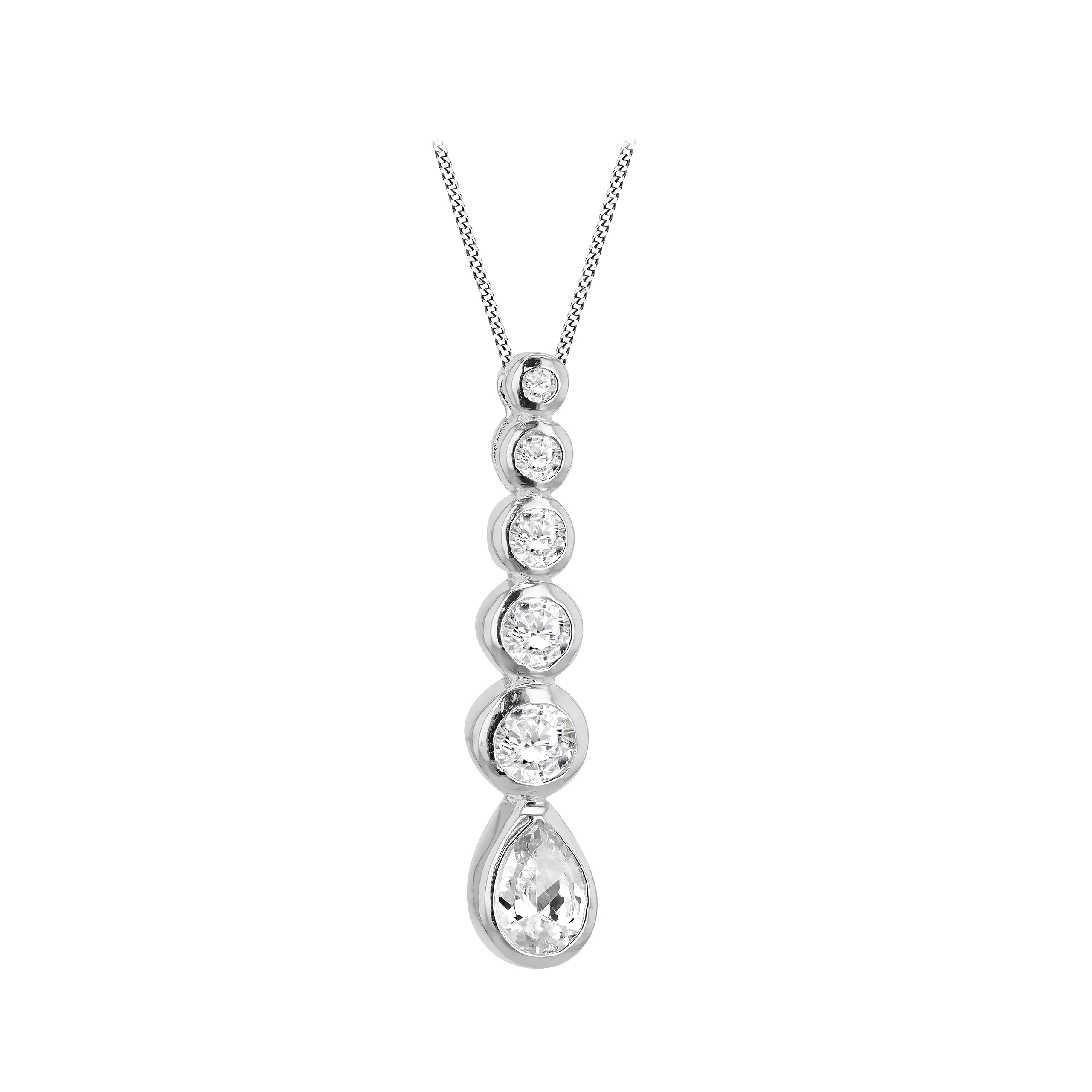Cadena con colgante de plata para mujer Tuscany Silver 8.44.5310 925 8