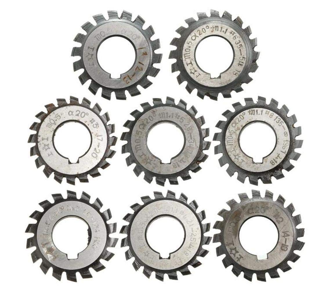1PCS Module 0.5 PA20 Alésage 16mm # 1-8 HSS Involute Gear Fraise (#1)