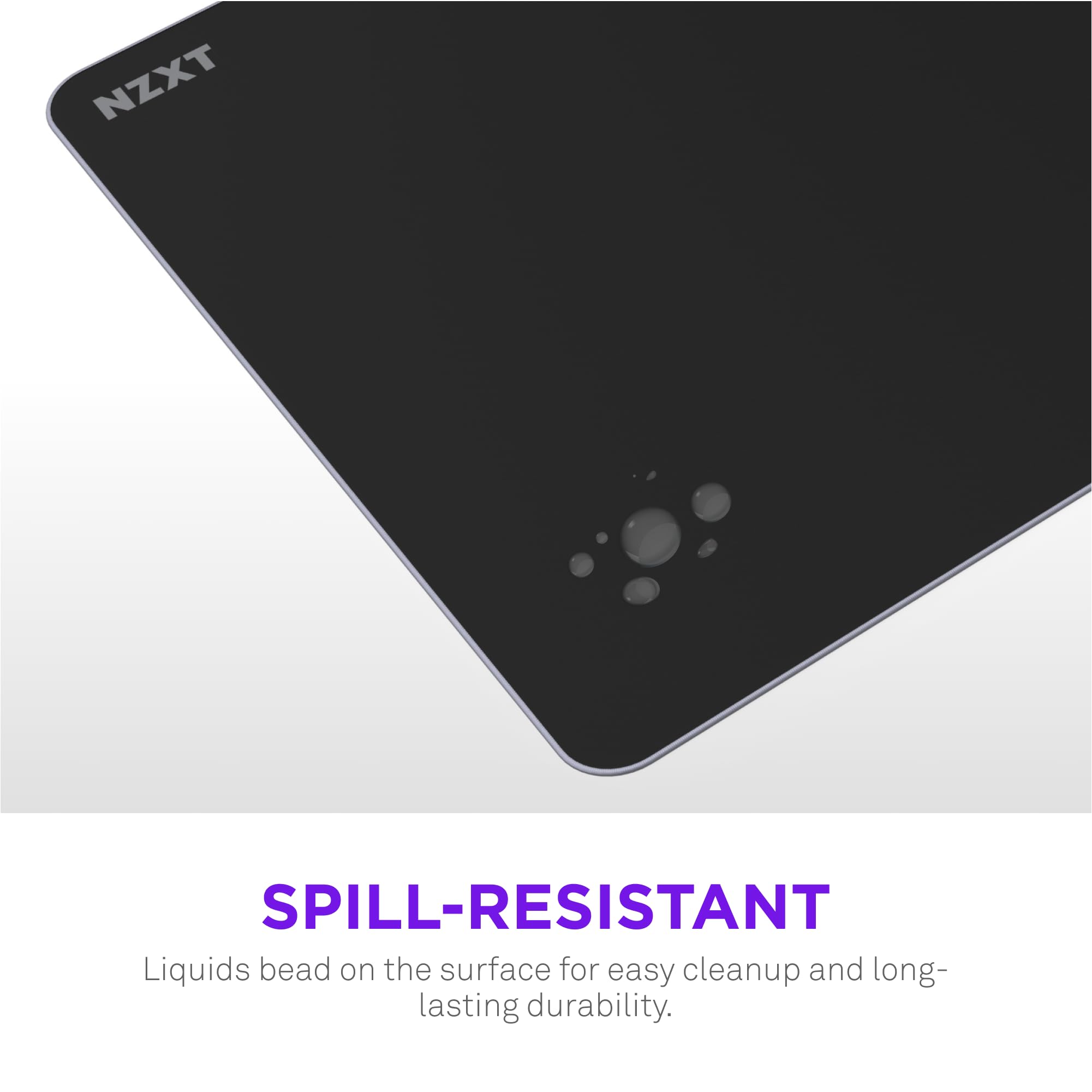 NZXT Zone Elite - XL podkładka pod mysz do gier klasy premium - bardzo gładka powierzchnia z tkaniny Nano-Knit -zoptymalizowana pod kątem szybkości i kontroli-odporna na zalanie, wzmocniona - czarny