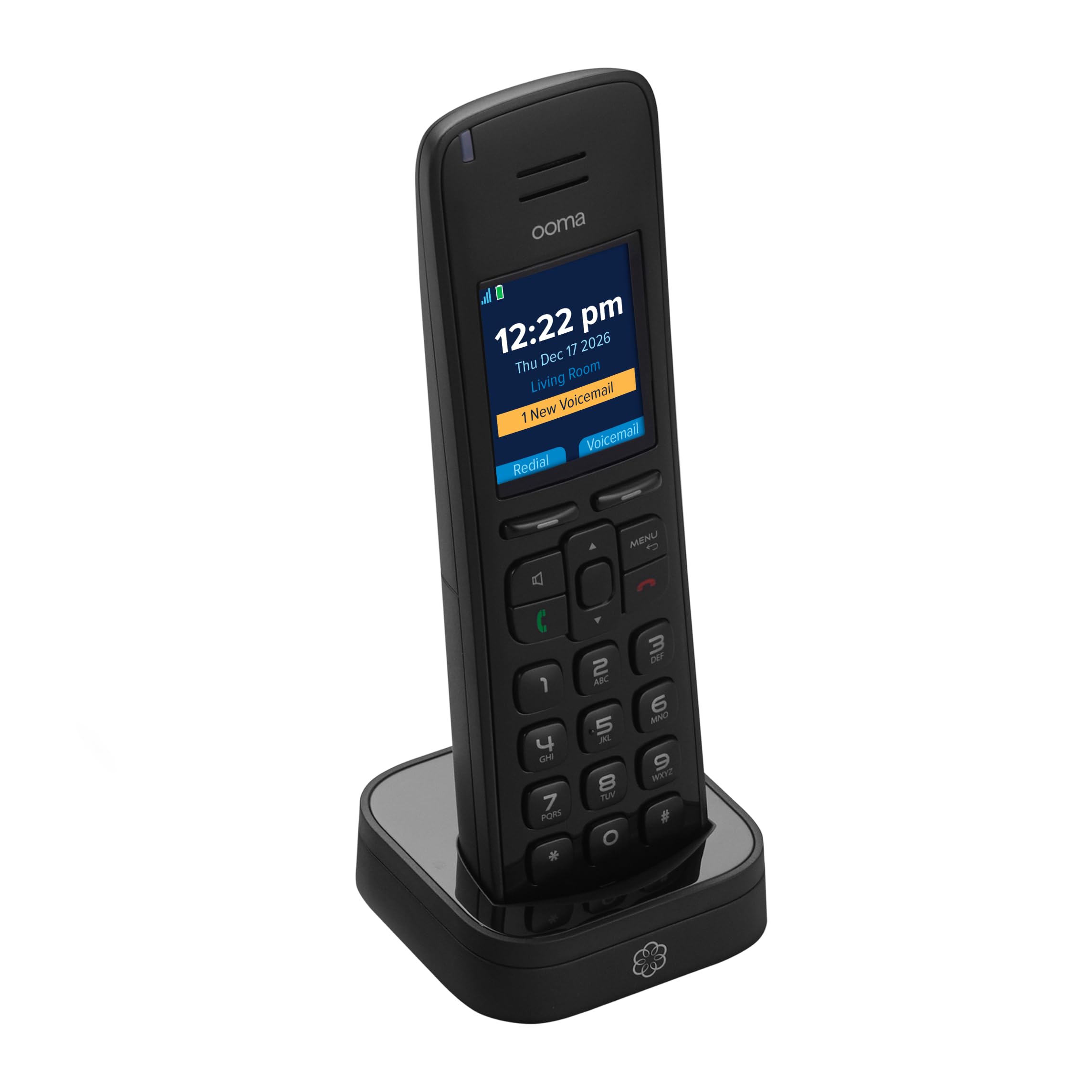 Ooma HD3 Black Cordless Handset with HD Voice Quality — Amazon image 3