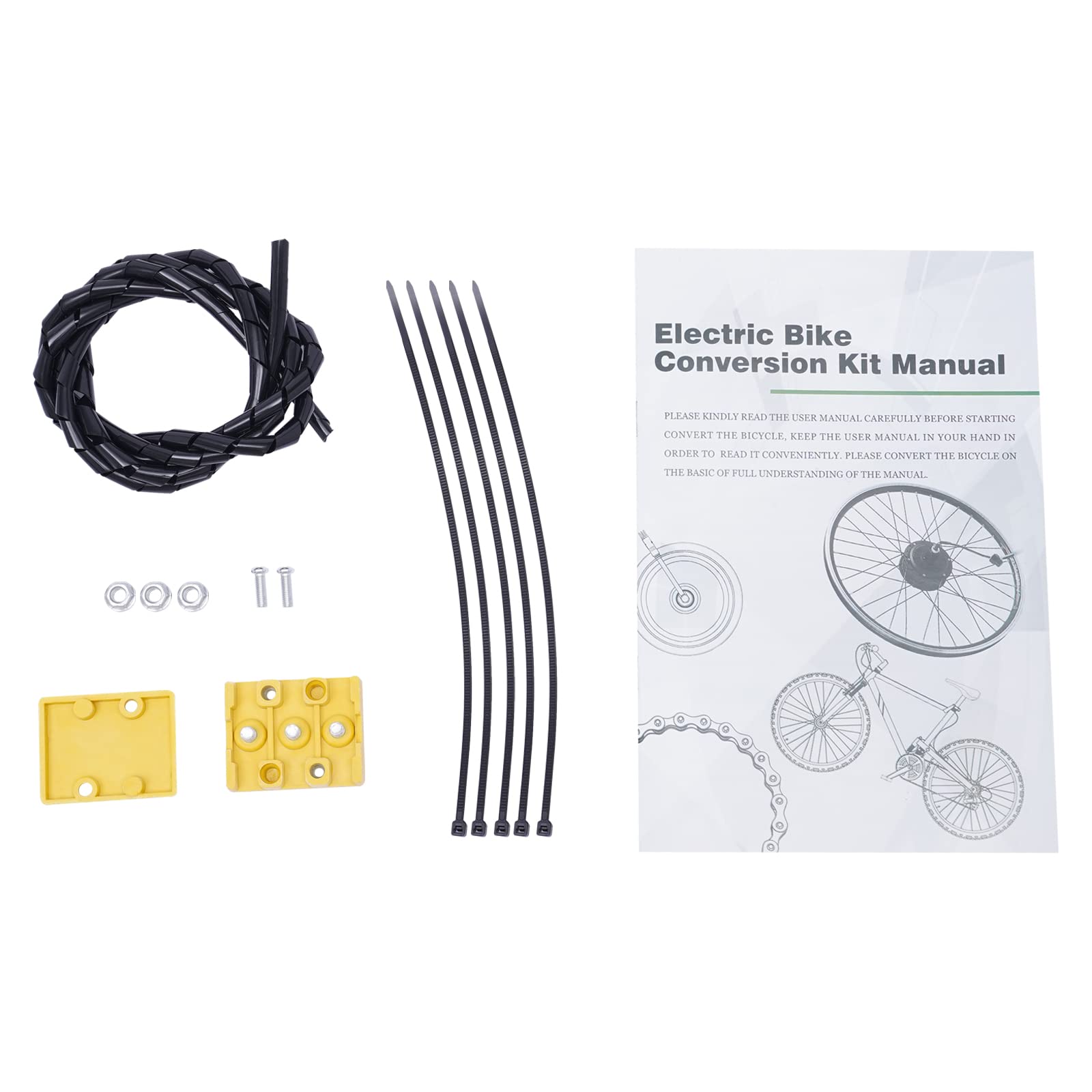 28/29 Zoll 700C Elektrisches Fahrrad Umbausatz 48V 1000W E-Bike Vorderrad Elektrofahrrad Bausatz Electric Motor Bike Conversion Kit 5-Gänge Gangverstellung