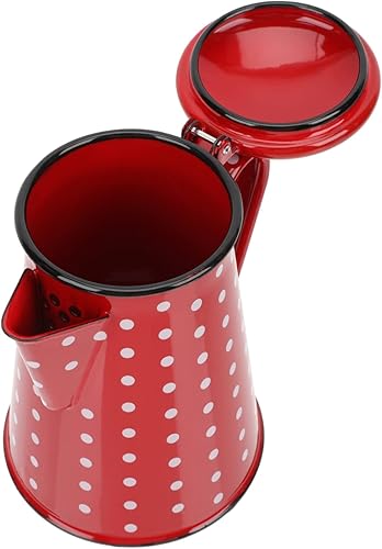 Cabilock Cafetera Expresso con mango de esmalte para cafetera expreso, hervidor de cerámica, jarras para beber, café camping