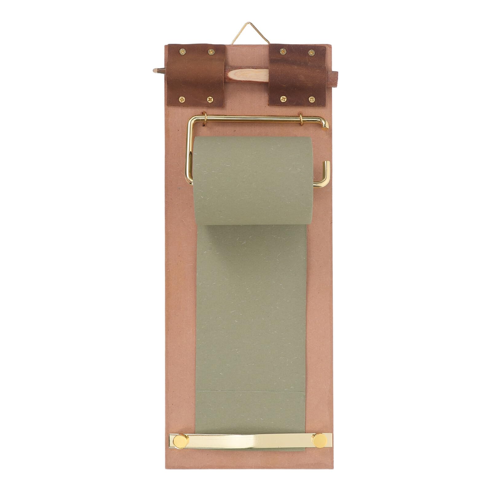 Porte-Bloc-Notes Rétro en Bois Vert Thé de Qualité Supérieure - 8