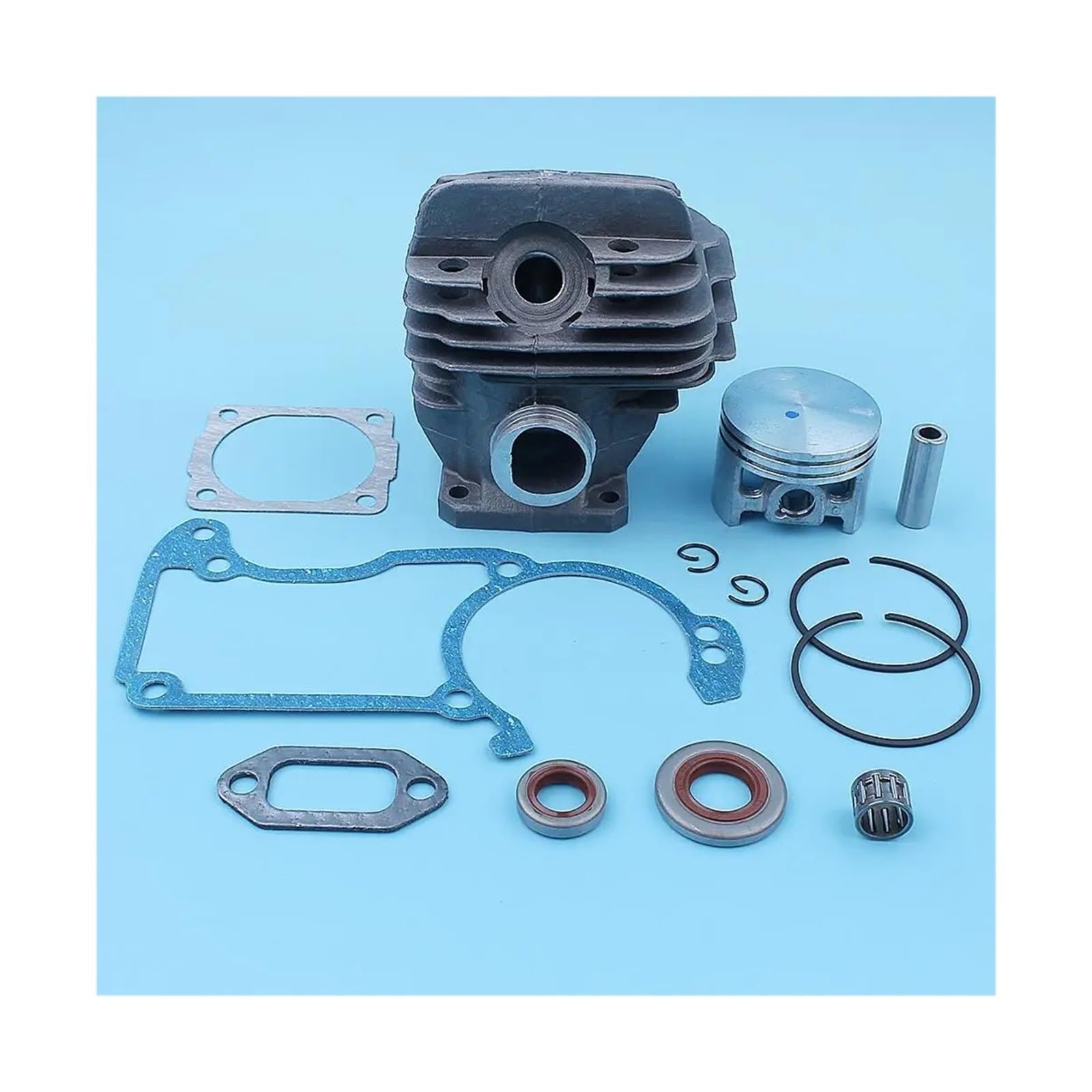 Cylinder Assy 44.7mm Nikasil Plated Cylinder Piston Kit Fit for Stihl 026 026PRO MS260 Big Bore Chainsaw Top End Replacement Parts Motorbike Engine Rebuild Kits