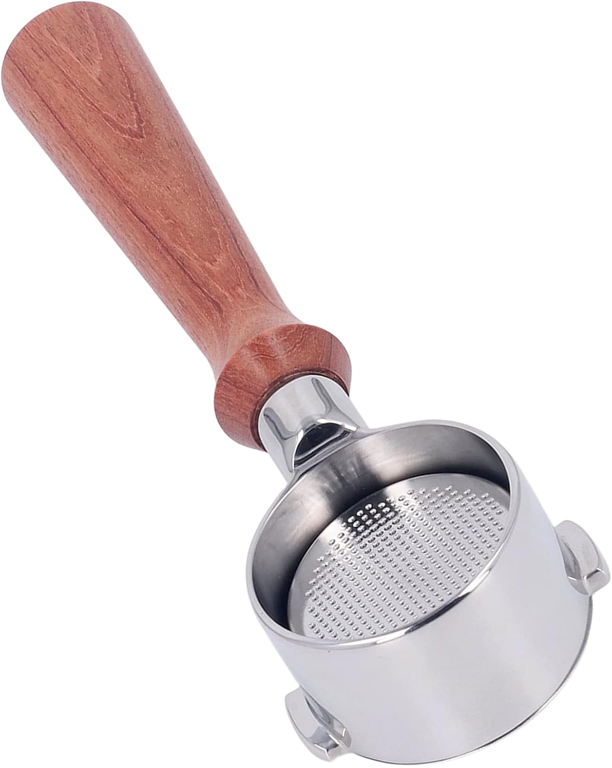 51mm Portafilter 2 Ears Bottomless Coffee Handle Stainless Steel Replacement Parts Bottomless portafilter for ECO310 (F Rosewood)