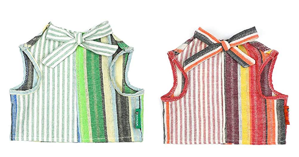 Uvogupaw 2-Pack cat Clothes cat Birthday Clothes cat Shirts for Cats only Vest Hawaiian Tops Cat Vacation Outfit for Breeds Cat Summer Beach Tops Retro Romantic Costumes for Spring Summer and Fall