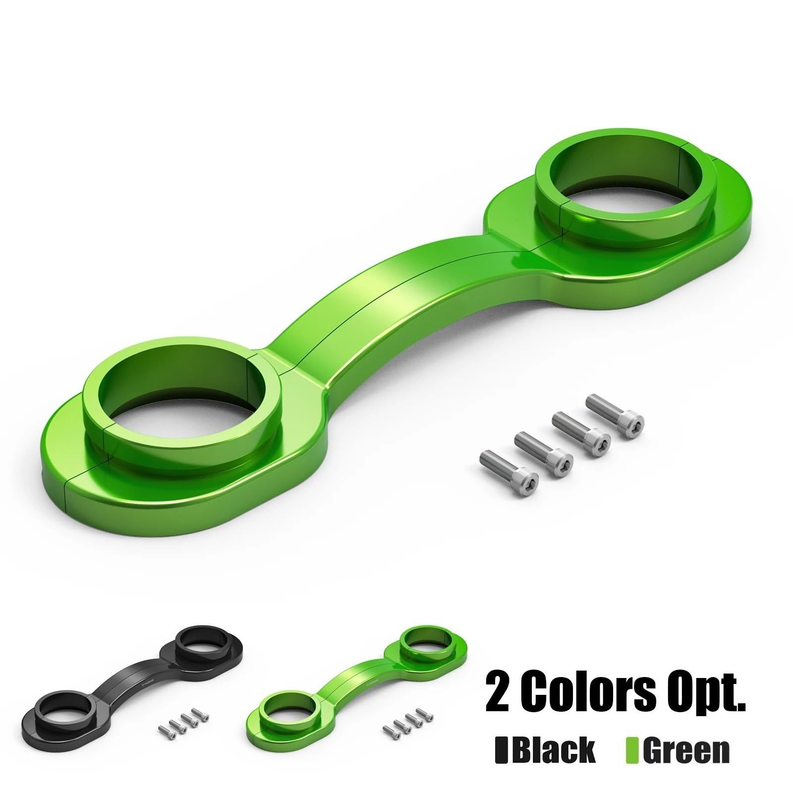 Adatto per Kawasaki KLR650 2008-2024 2023 2022 2021 2020 Moto Forcella Anteriore Brace Stabilizzatore protezione forcella(Green)