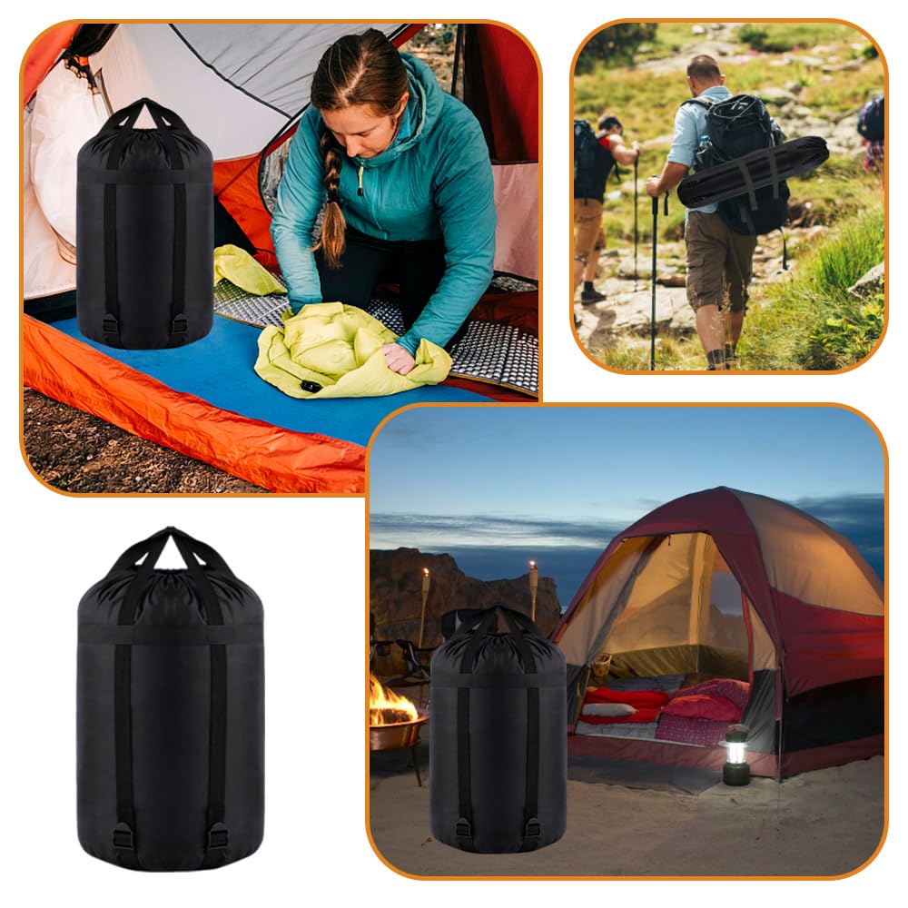 Sacco a compressione per sacco a pelo, sacca a compressione per attività outdoor, zaino resistente all'acqua, per attività outdoor, campeggio, sport, sport acquatici (43 * 22 cm)