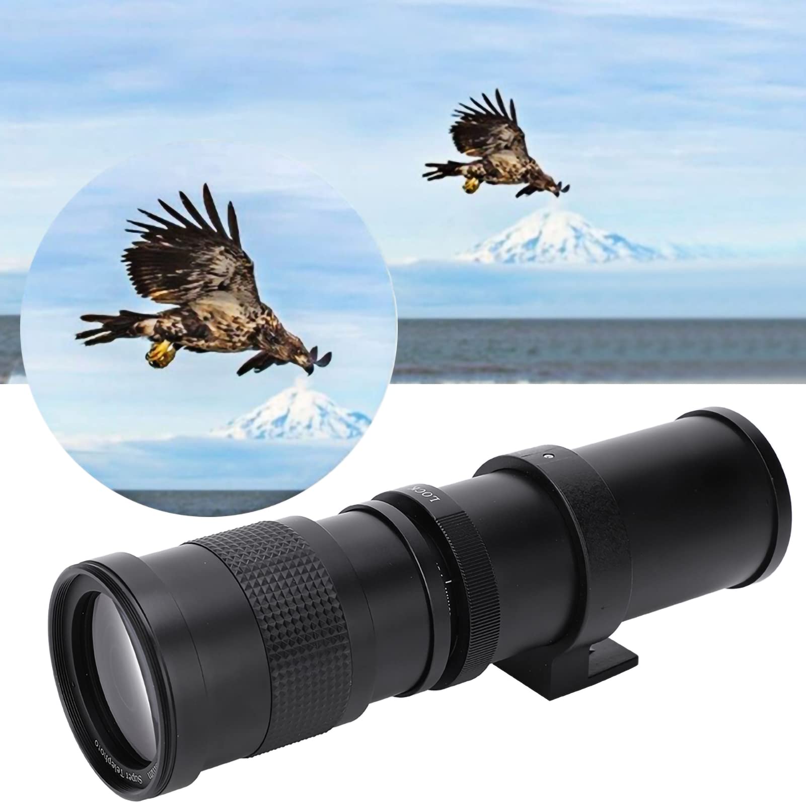 Teleobiektyw 420‑800 Mm F/8.3‑16 Super Ręczny Teleobiektyw Zmiennoogniskowy do Lustrzanek Jednoobiektywowych Fotografowanie z Dużej Odległości