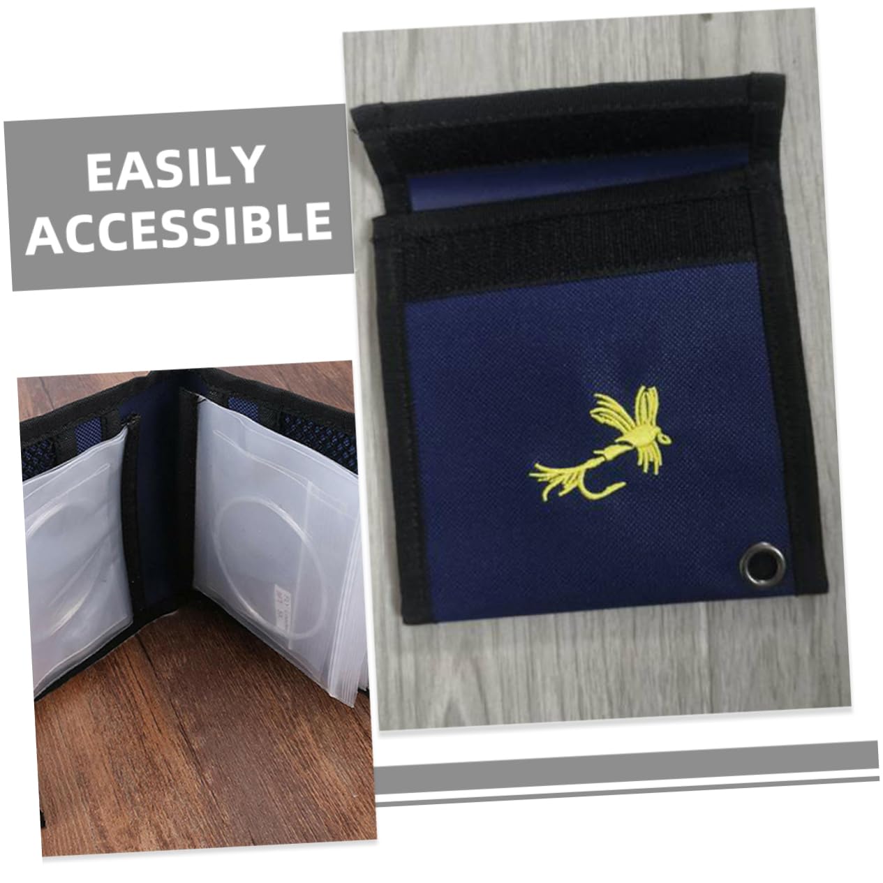 TOYANDONA Porte-Bas De Ligne Et Pochette De Rangement pour Appâts pour Eau Douce Et Salée avec Compartiments Individuels Et Conception Respirante