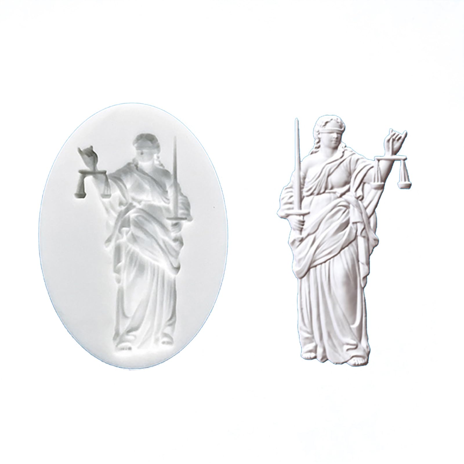 COOLHOOD Angel Embossed Baking Molds Silicone for Easy Releases Chocolate Fondant Craft Projects Angel Relief Pendants Silicone Molds