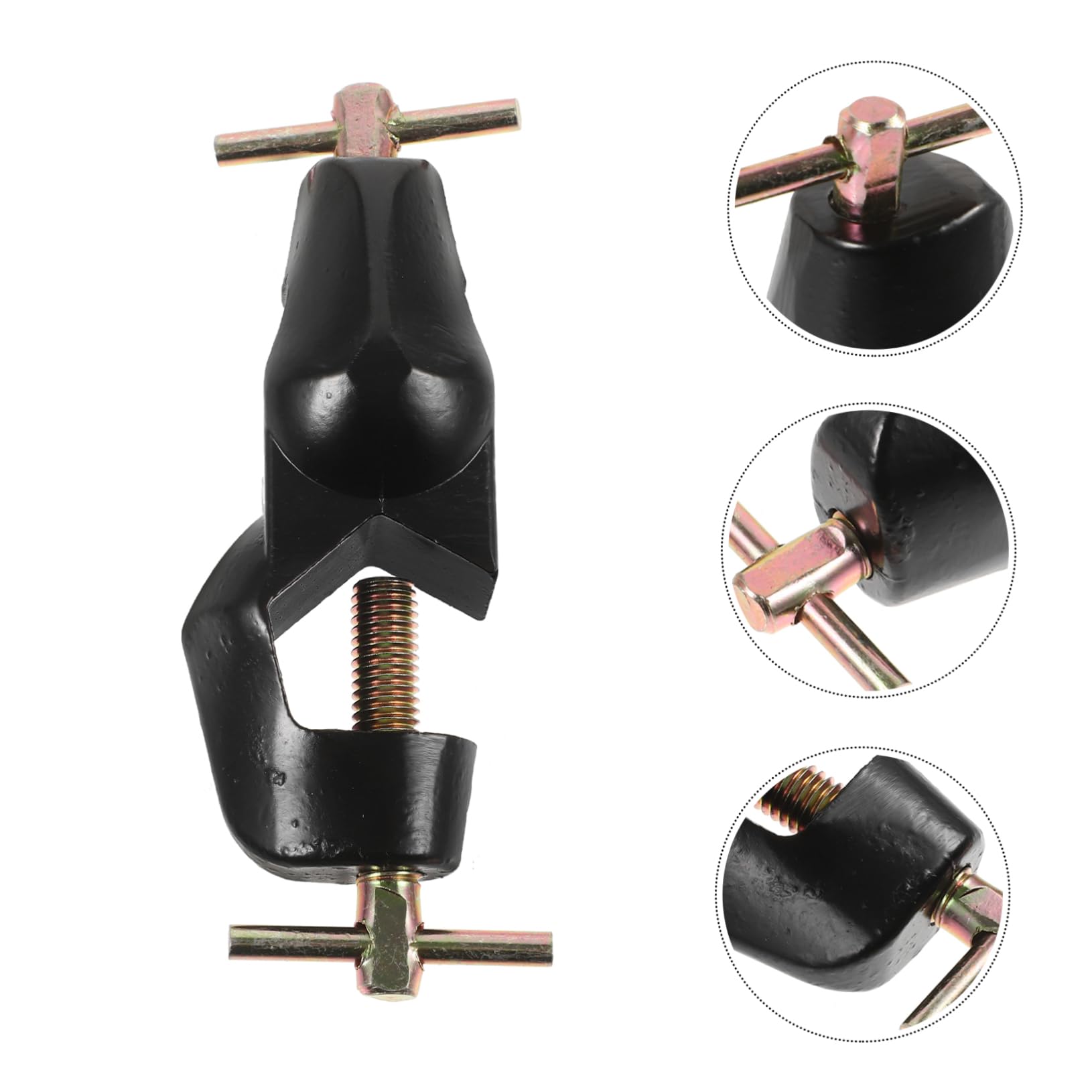 Cabilock 4 Set Clip Croce in Lega Di Zinco Porta Morsetto Da Laboratorio Dovere Morsetto Per Asta Da Laboratorio Impugnature Morsetto A Croce Presa Regolabile Vice Bachelite 2 Pezzi*4
