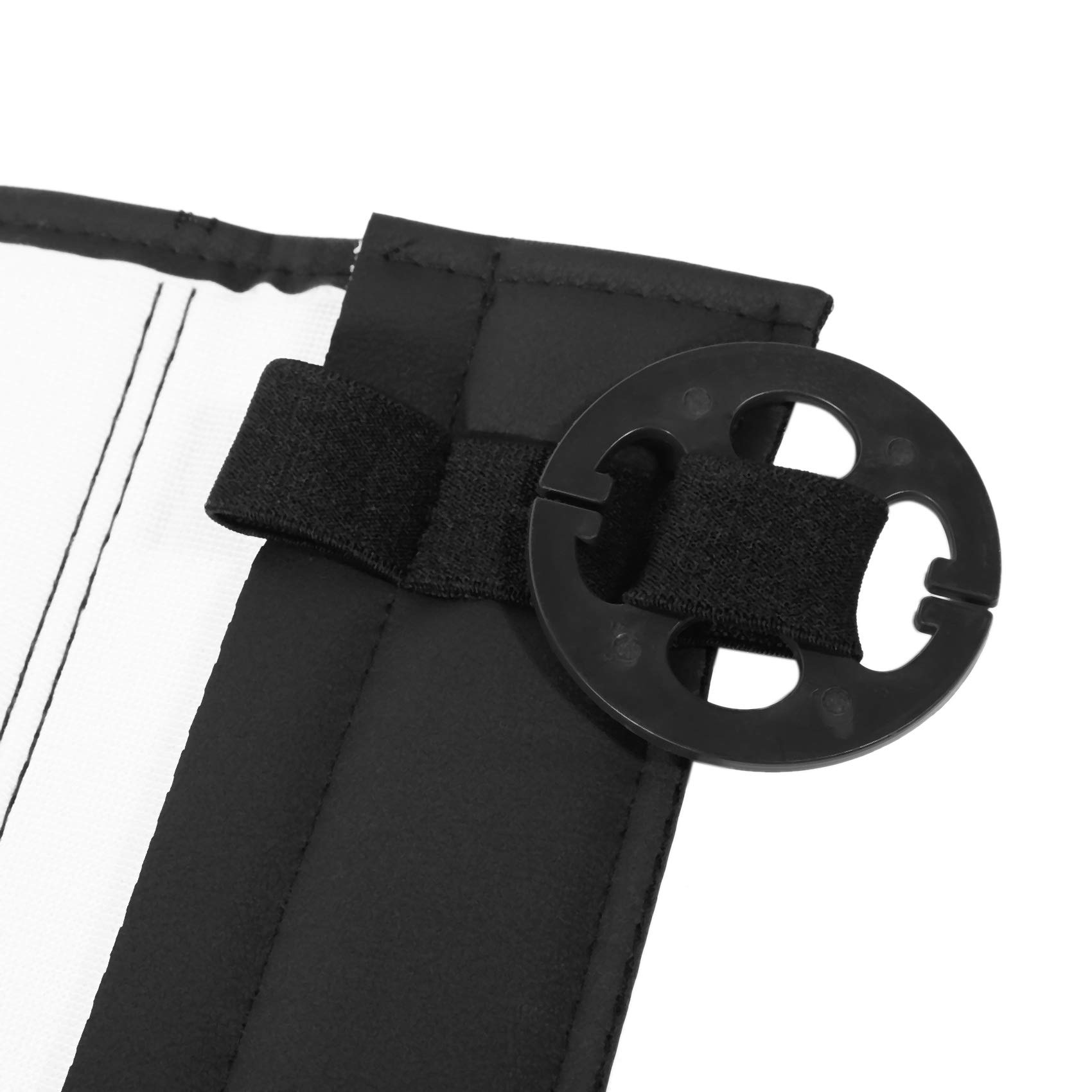 Seggiolino Universale Cuscino per Gambe in Pelle Supporto per Estensione Tappetino per Piedi Morbido Cuscino per Gambe Cuscino in Pelle Memory Knee Nero