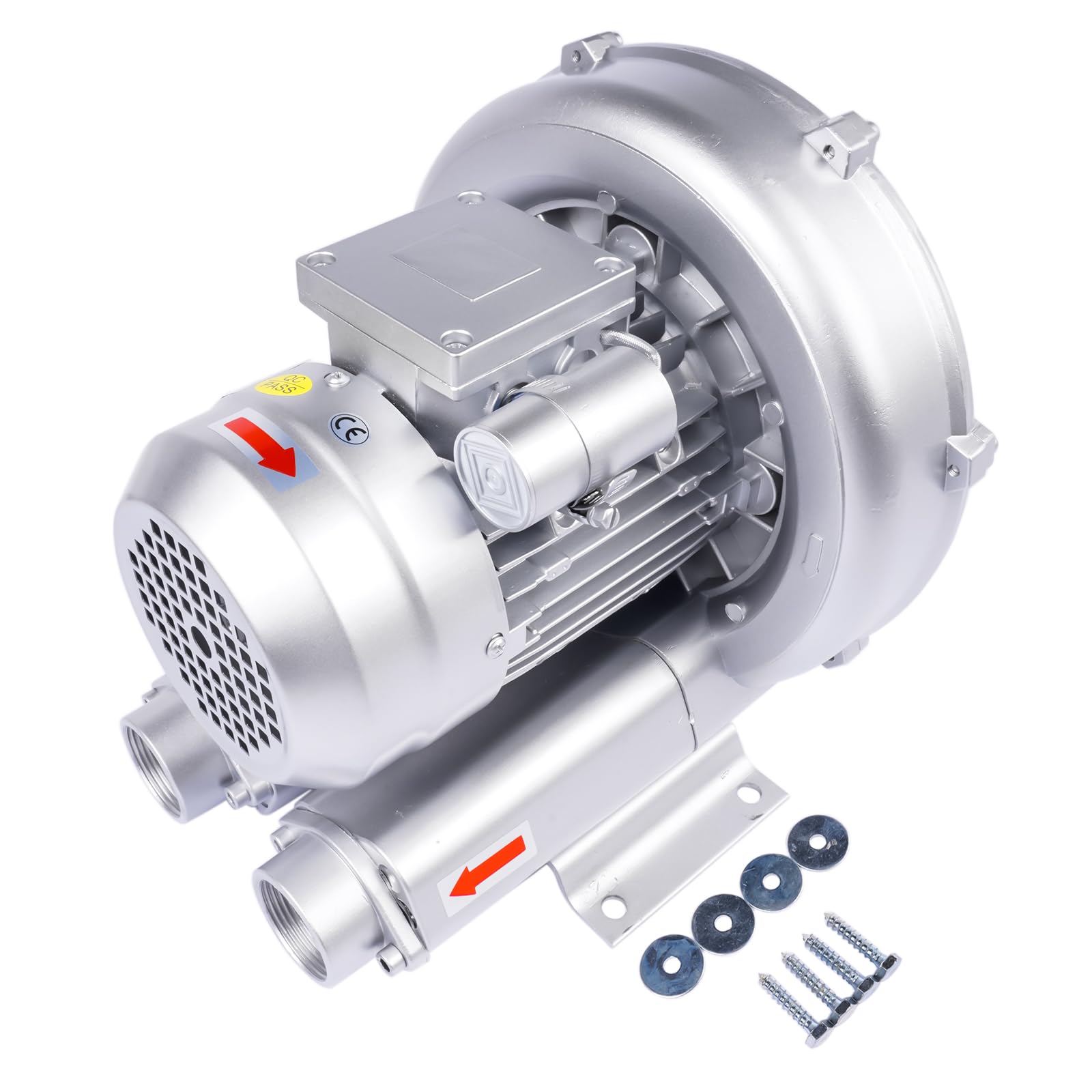 Bisenya Seitenkanalverdichter Seitenkanalgebläse 0.55KW 230V 100m³/Std 120 Druck mbar