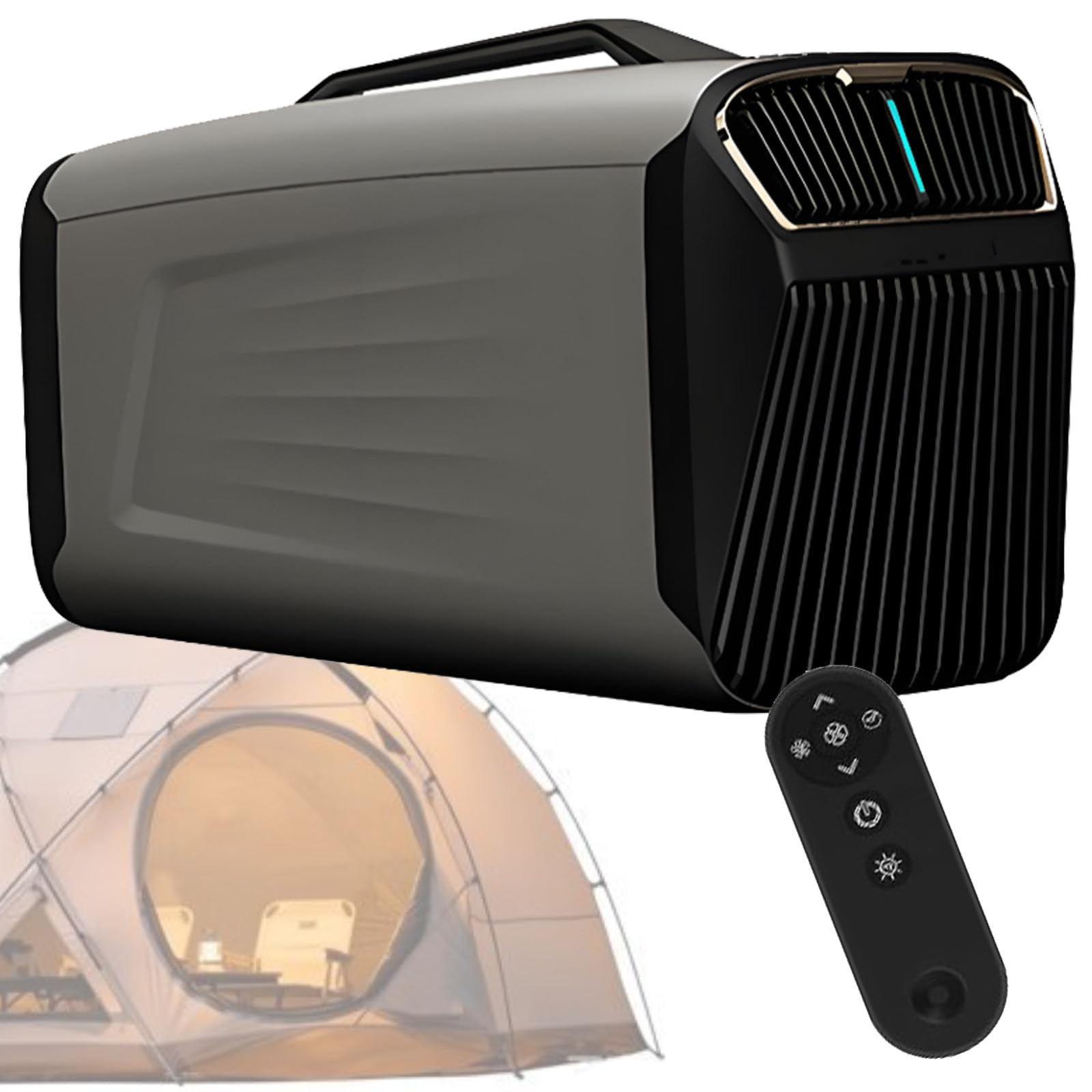 DOZPAL 5200 BTU Portable Tent Air Conditioner for Camping, Quiet Low Power Mobile AC Unit for Tent, RV, Indoor & Outdoor Use, Cooling + Dehumidify + Fan + Sleep Mode B-24V