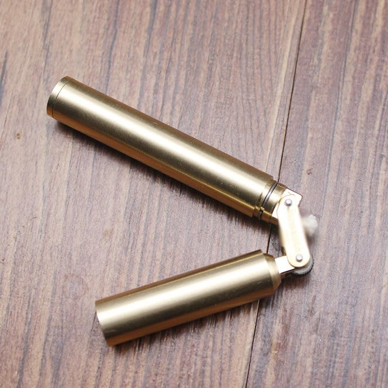 Encendedor Retro Nunchaku de Latón Kerosene Oro miniatura 4