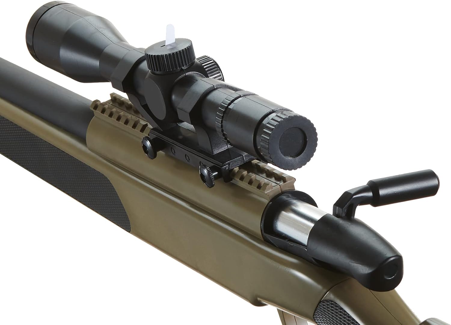 420 FPS Durable Polymer MK51 Bolt Action Airsoft Sniper Rifle Full Metal Bolt w/Scope