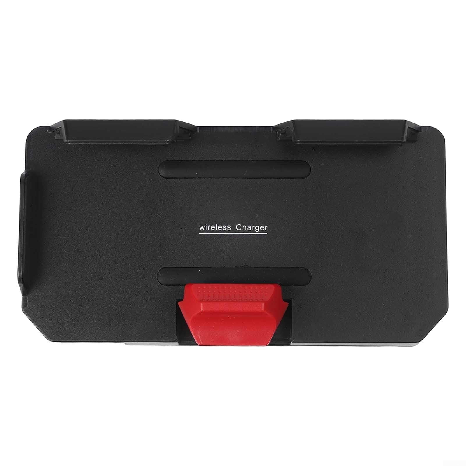 Supporto per telefono per caricabatterie wireless da moto per BMW R1200GS R1250GS R1300GS, staffa di ricarica rapida da 15 W, resistente alle intemperie IPX6 (logo bianco)