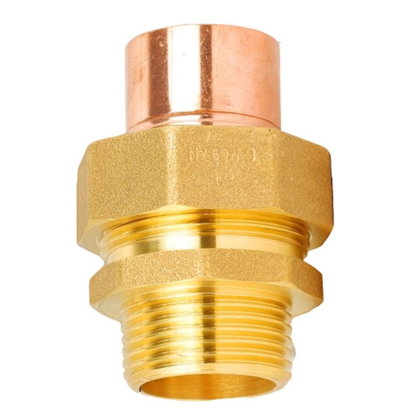 Elnwnnkc 1 Universals Brass Pipe Union Connector Coupler Adapter End Feed Plumbing Fitting Coupler For Easy To Installation For Hvac Hot Cold Water Agricultural Irrigation
