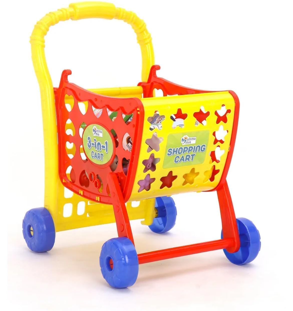 Kids Shopping Cart Toy – 30 Pcs Playset with Fruits, Grocery & Accessories, Pretend Play Supermarket Trolley for Toddlers & Kids, Fun Role Play Activity for Age 3+-image-21
