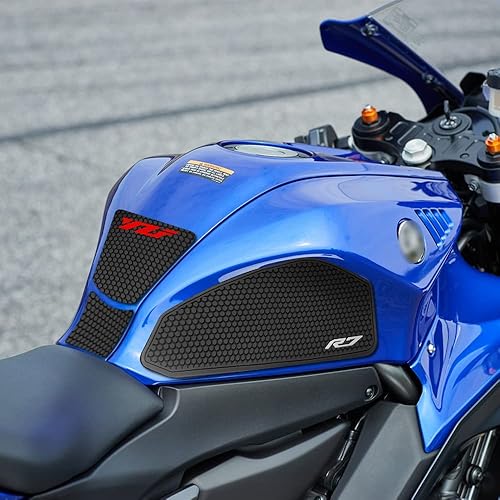 WWB Almohadilla de tanque de combustible para motocicleta, calcomanía para tanque de combustible para YAMAHA R7 YZFR7 YZF R7 2021 - Protector de