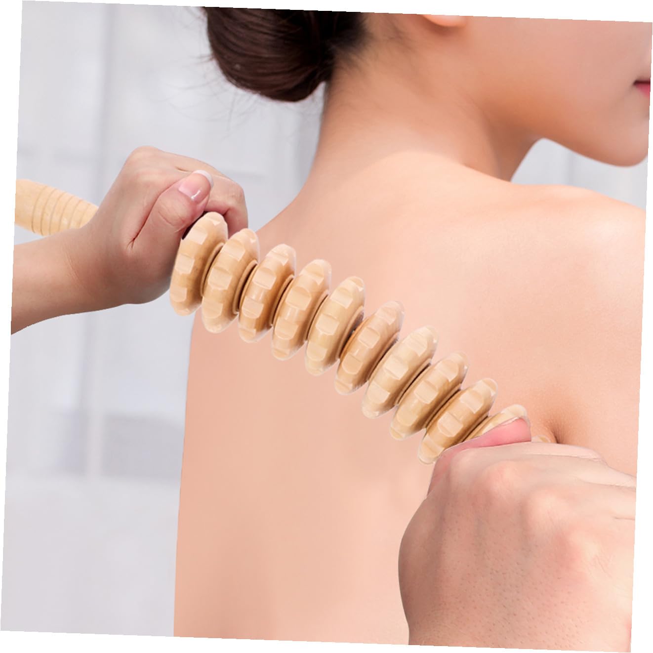 Abaodam Massaggiatori in Portatili per Schiena e Collo Strumenti Manuali per Massaggio Corpo con Superficie Liscia e Design Ergonomico per Rilassare Muscoli e Modellare Corpo Casa