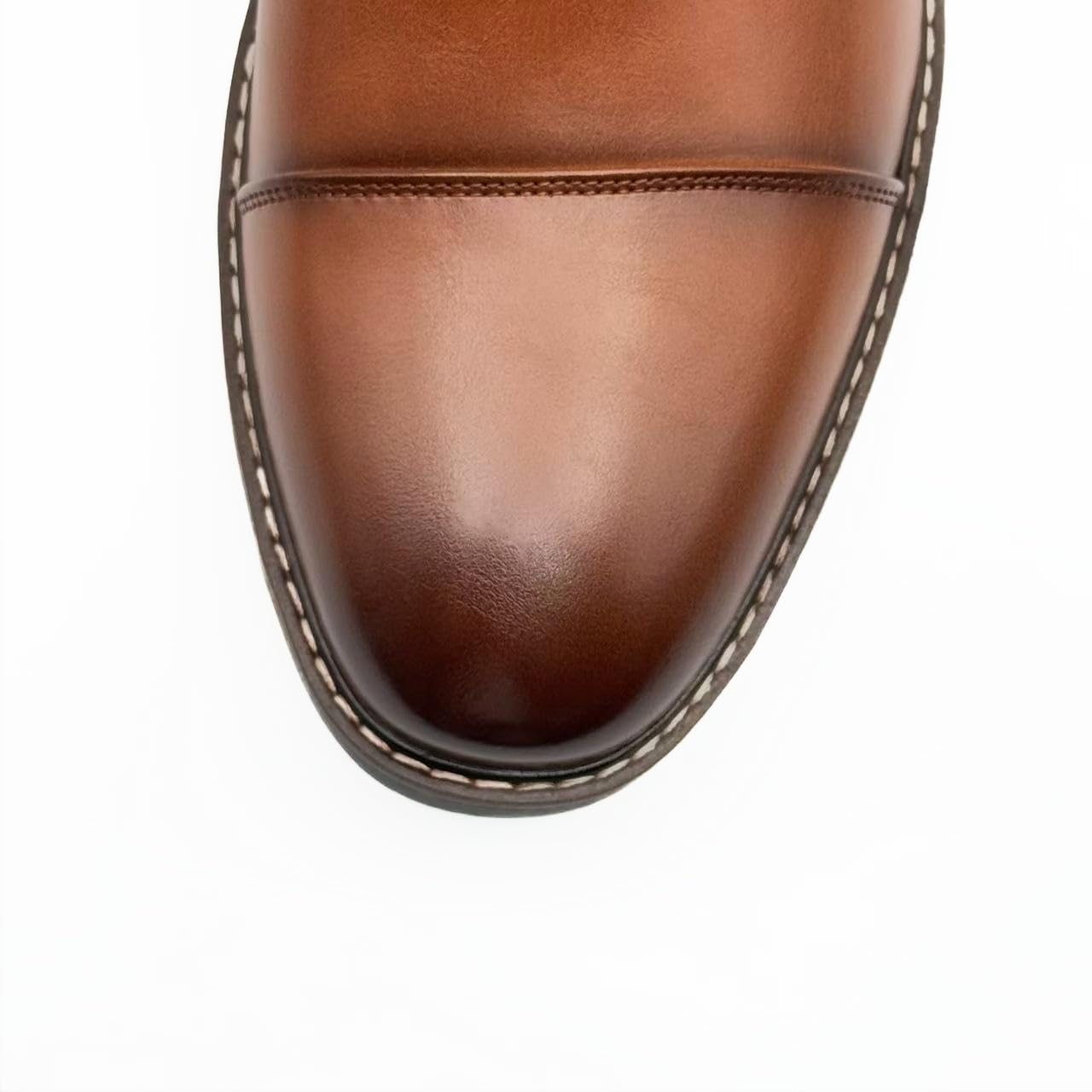 Finishing & Sewing Zapatos de vestir Oxford con cordones para hombre