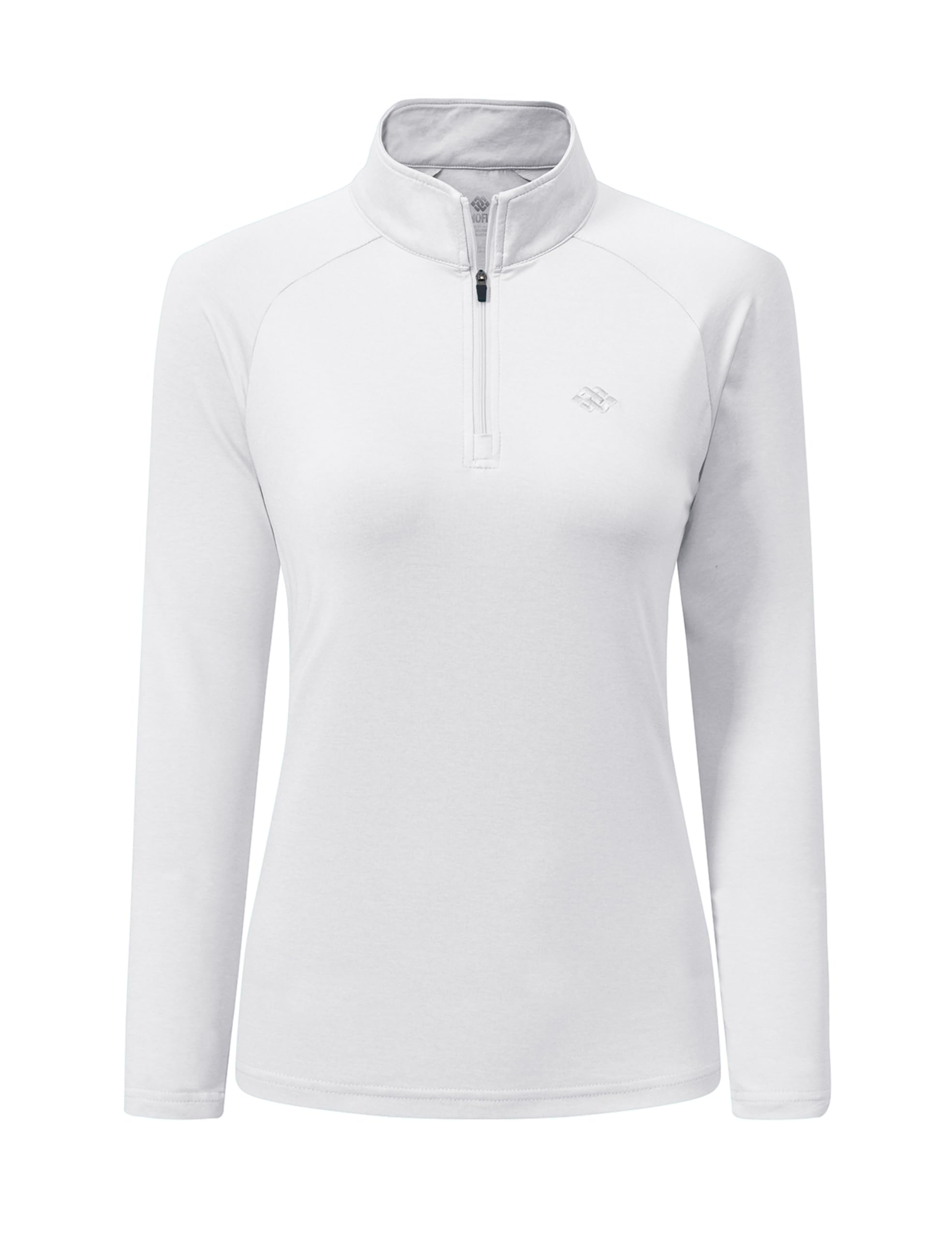 AIRIKE Long Sleeve Golf Polo Shirts for Women Stand Up Collar Thermal Fleece Womens Tank Top
