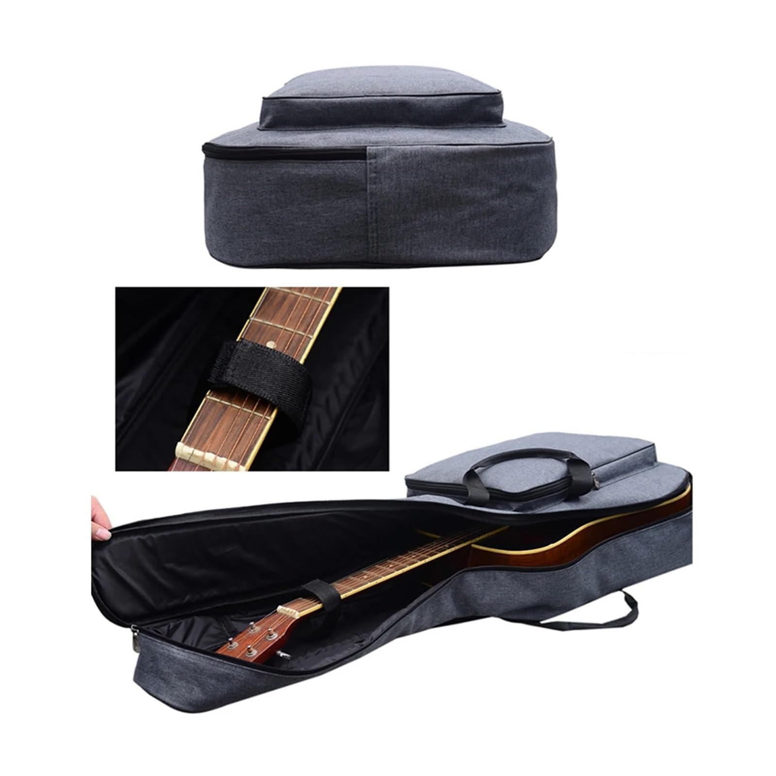 Custodia Chitarra Custodia for chitarra ispessita 42" 43" Accessori for custodia acustica(Black)