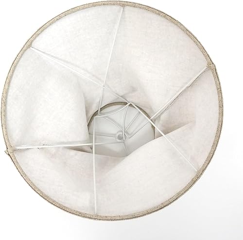 Miniatura 6 de NUODITOS Juego de 2 pantallas blancas de repuesto, pantallas de tela para candelabros, lámparas de mesa, lámparas de pie, pantallas medianas de 12