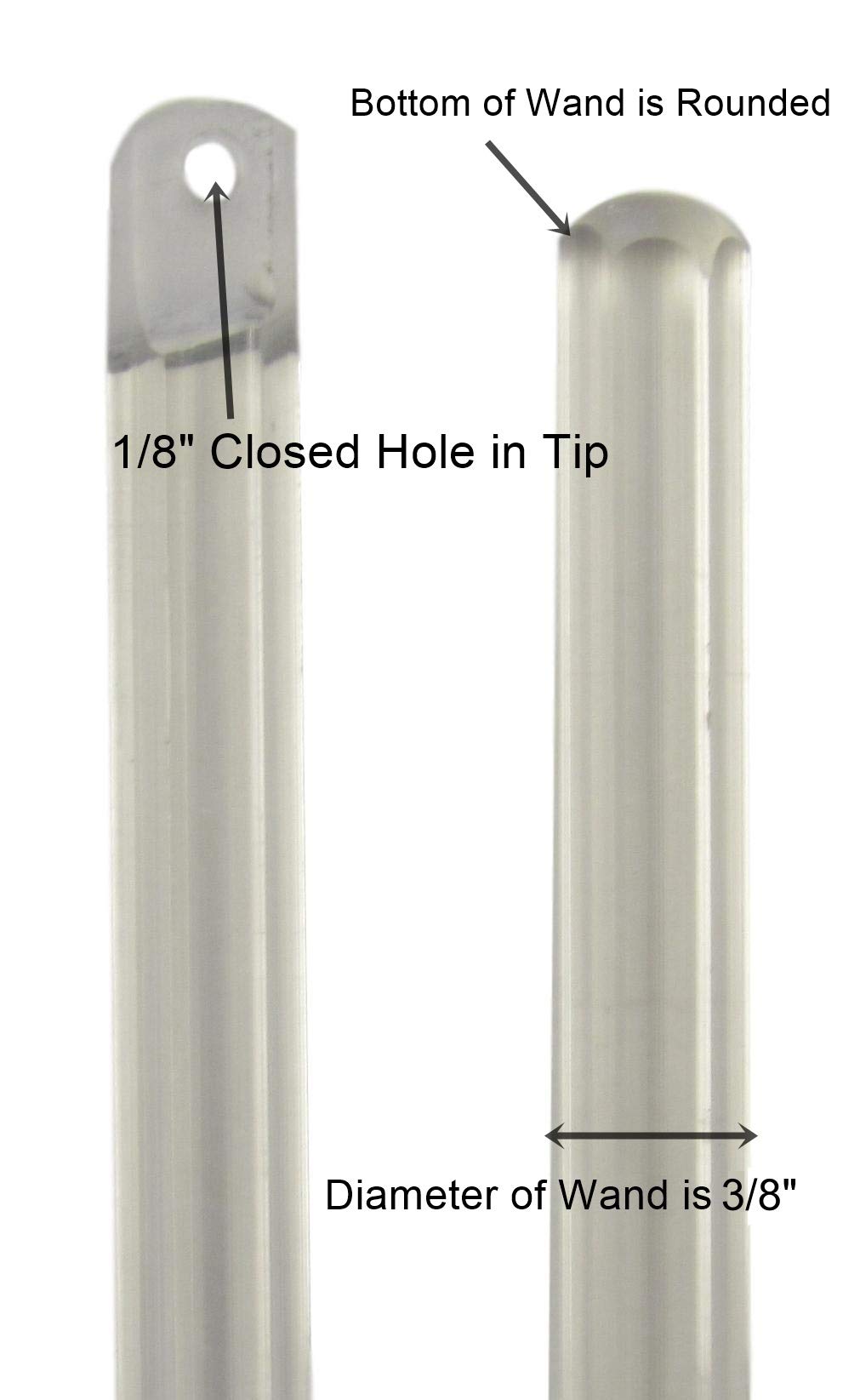 GMA Group 3 Pack Clear Replacement Blind Tilt Wand - 24