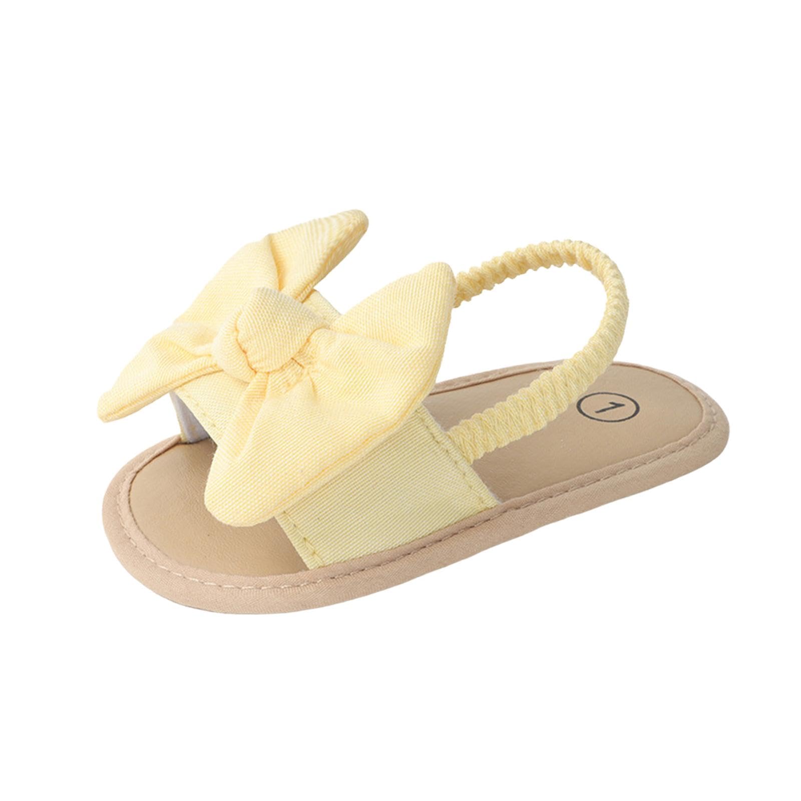 ZOOMELLA Infant Baby Girl Sandals Casual Anti Slip Outdoor Summer First Walking Shoes Yellow 11cm|Clothing Shoes & Accessories |Baby Shoes-picture-32