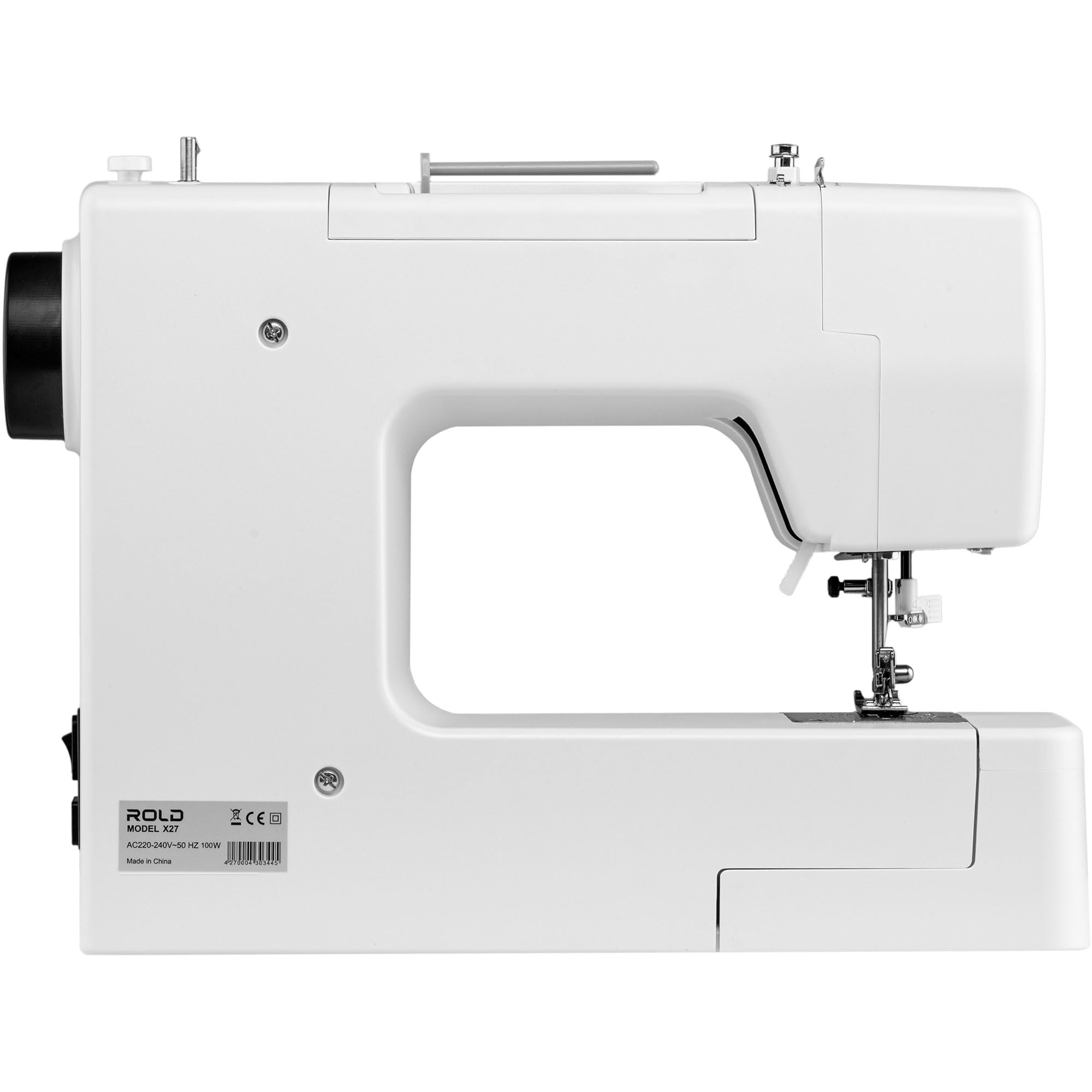 ROLD X27 Mechanische Nähmaschine mit Servomotor – 25 Stichprogramme, Automatischer Nadeleinfädler, LED Beleuchtung, Freiarm, Leise & Präzise
